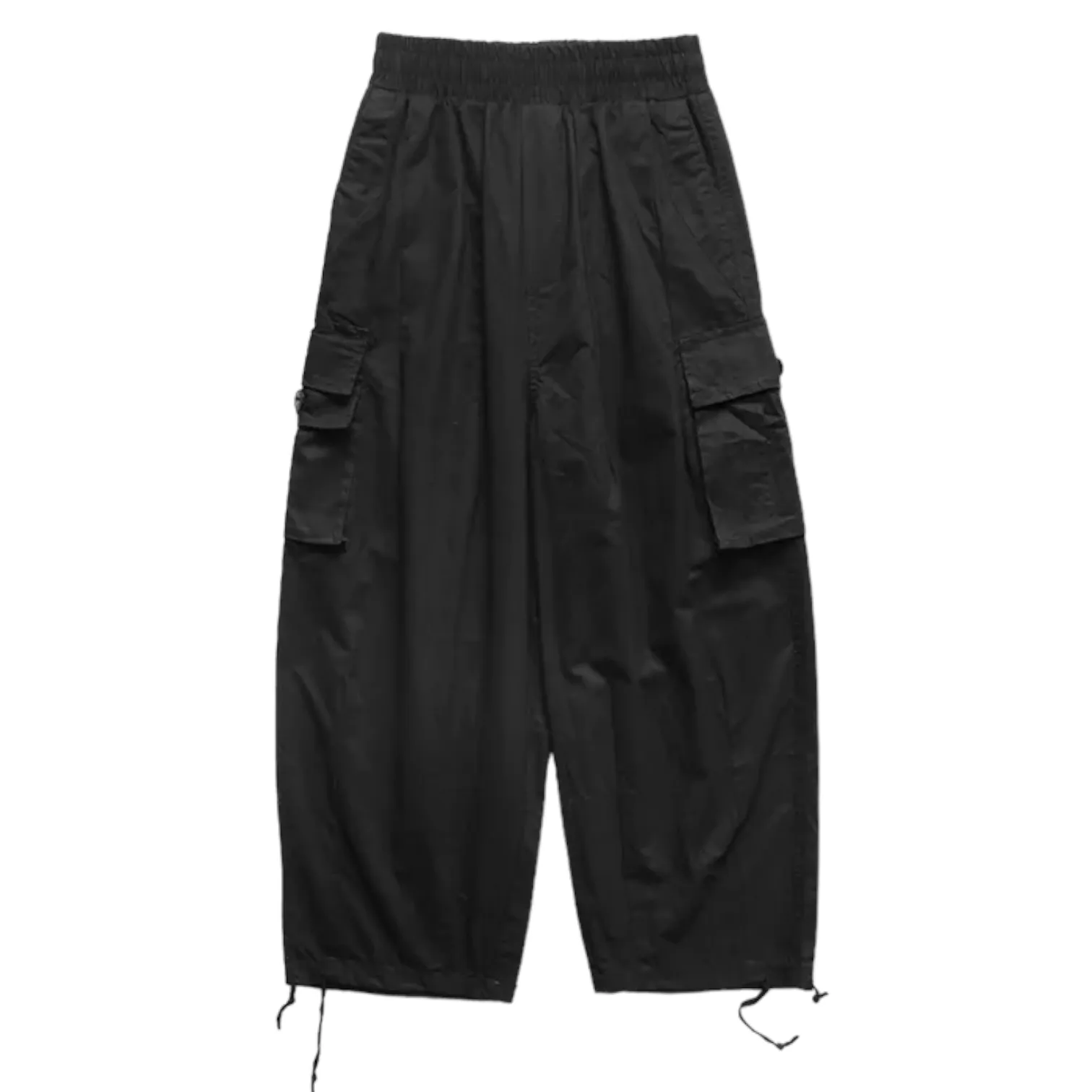 Baggy fit cargo pocket wide leg pant