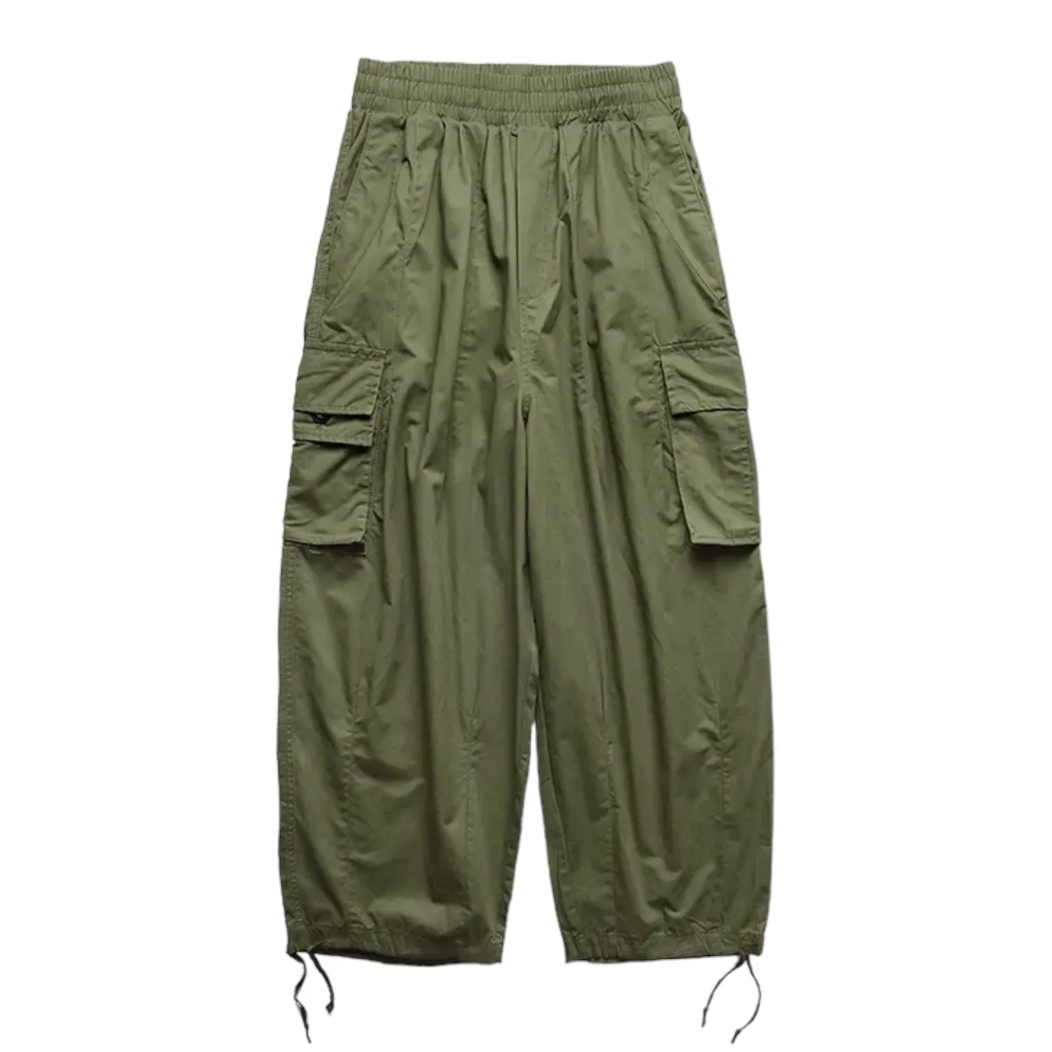 Baggy fit cargo pocket wide leg pant