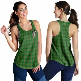 Beresford Irish Clan Tartan Women's Racerback Tanks with Coat of Arms