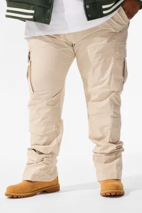 Big Men's Stacked Ventura Cargo Pants (Khaki)