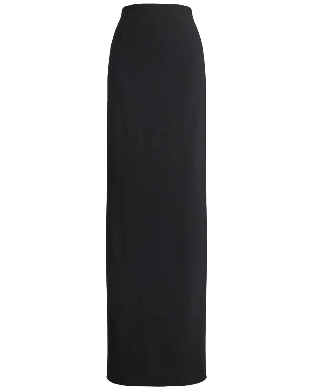 Black Wool Nelson Maxi Pencil Skirt