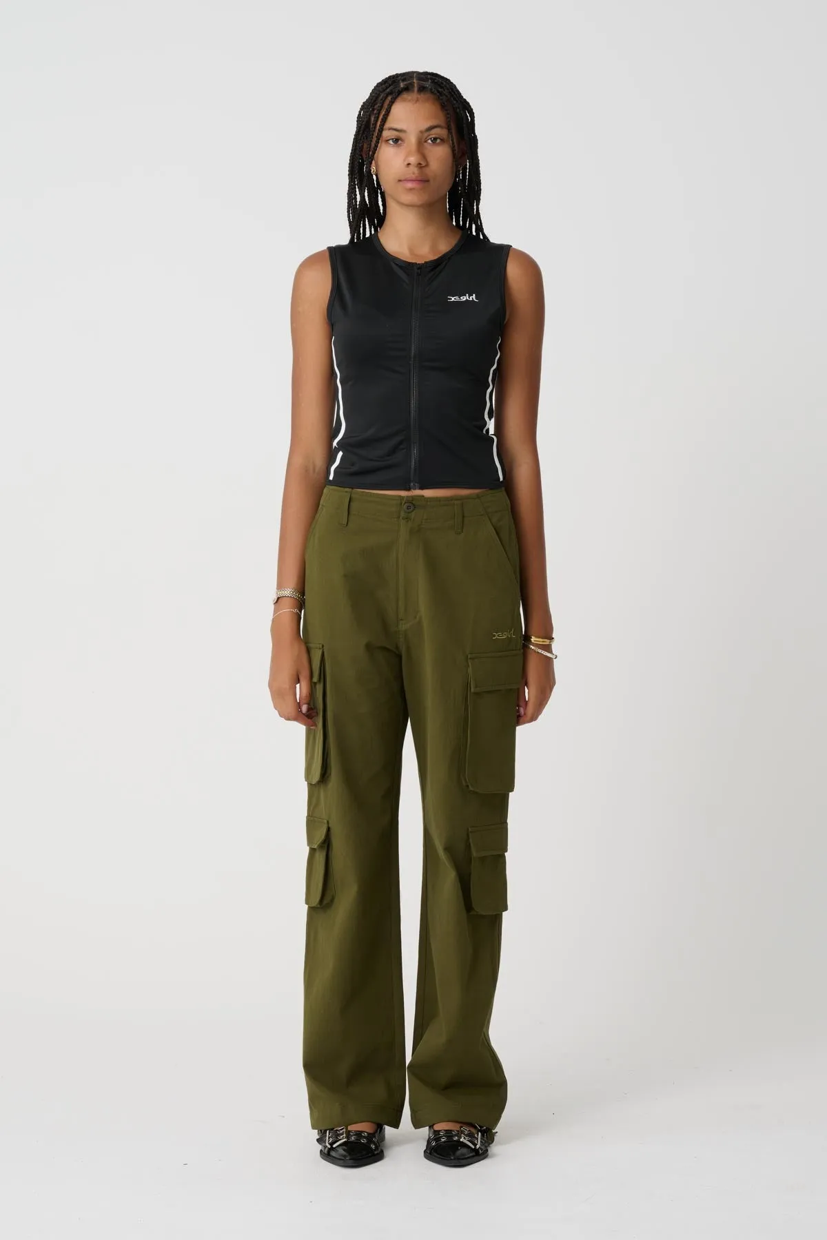 CHLOE CARGO PANT - Flight Green