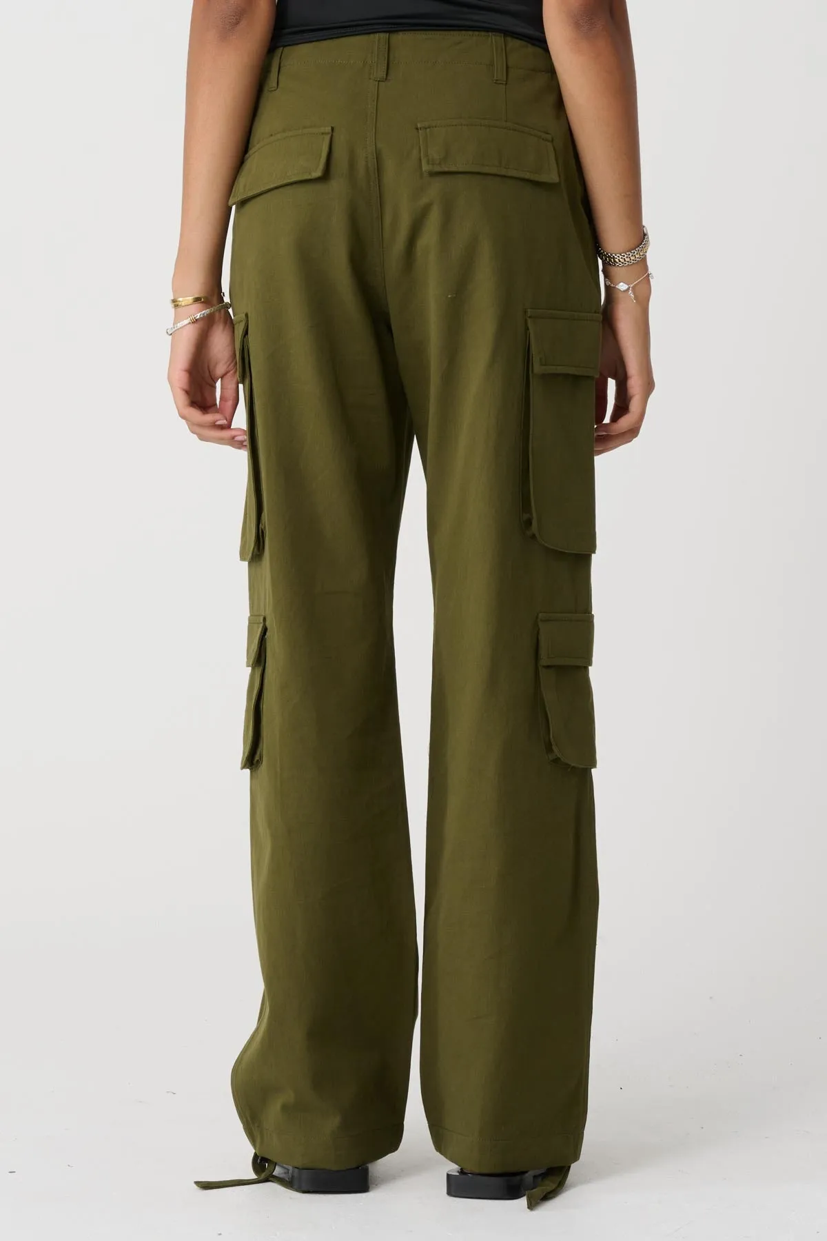 CHLOE CARGO PANT - Flight Green