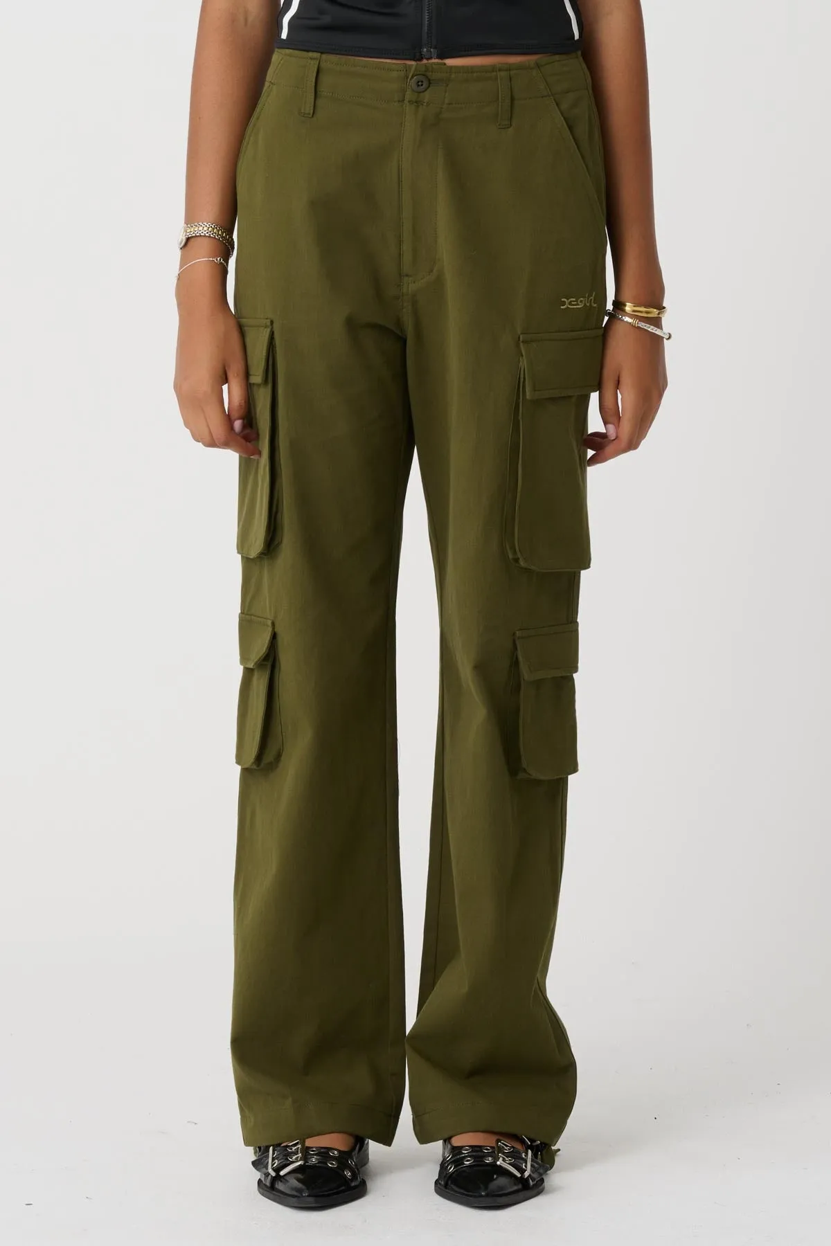 CHLOE CARGO PANT - Flight Green