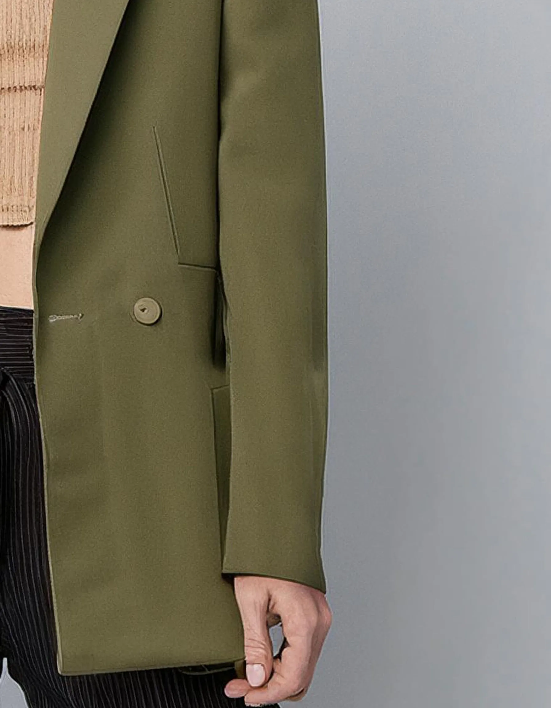 Dark Green Safari Blazer