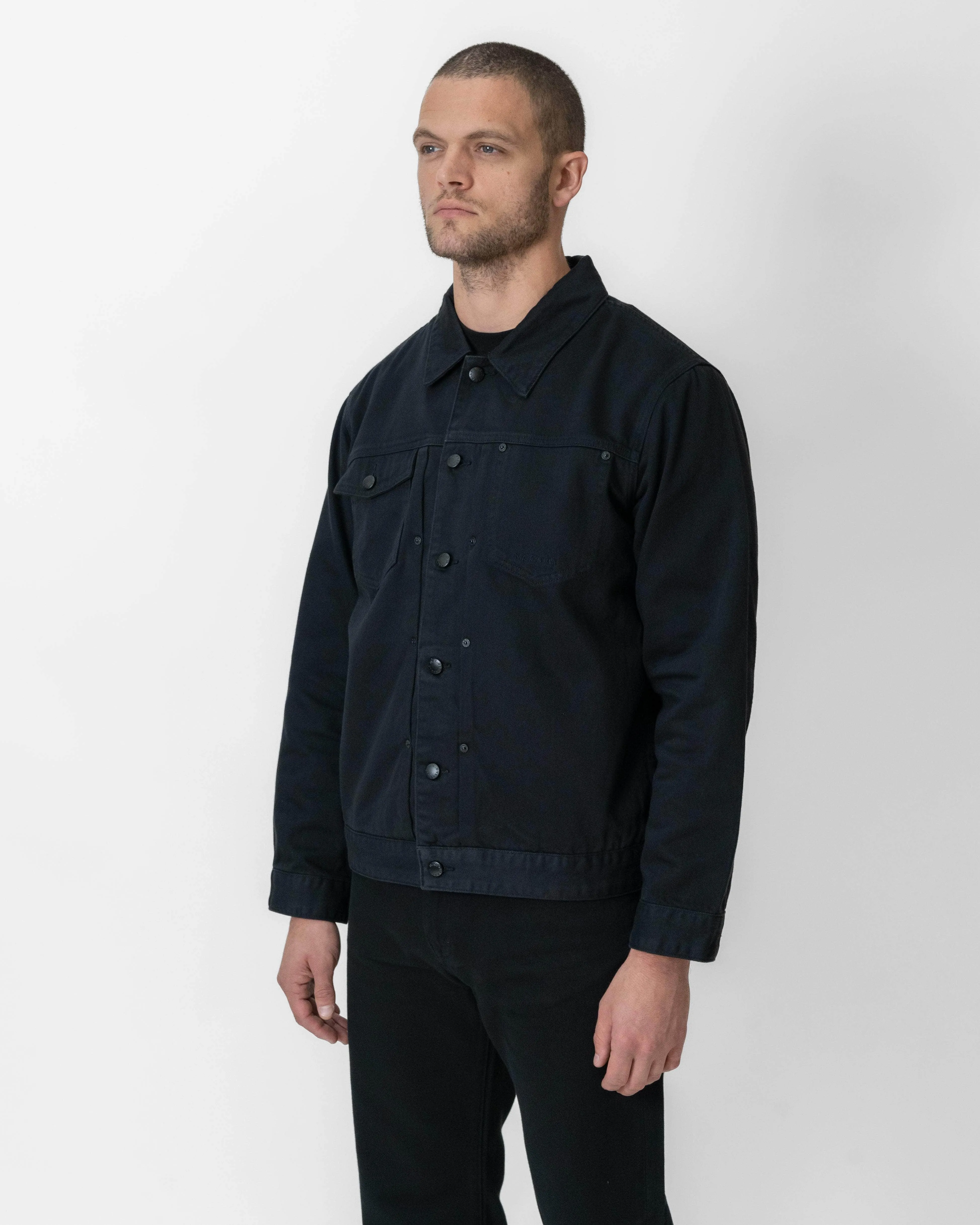 Denim Battle Jacket Black