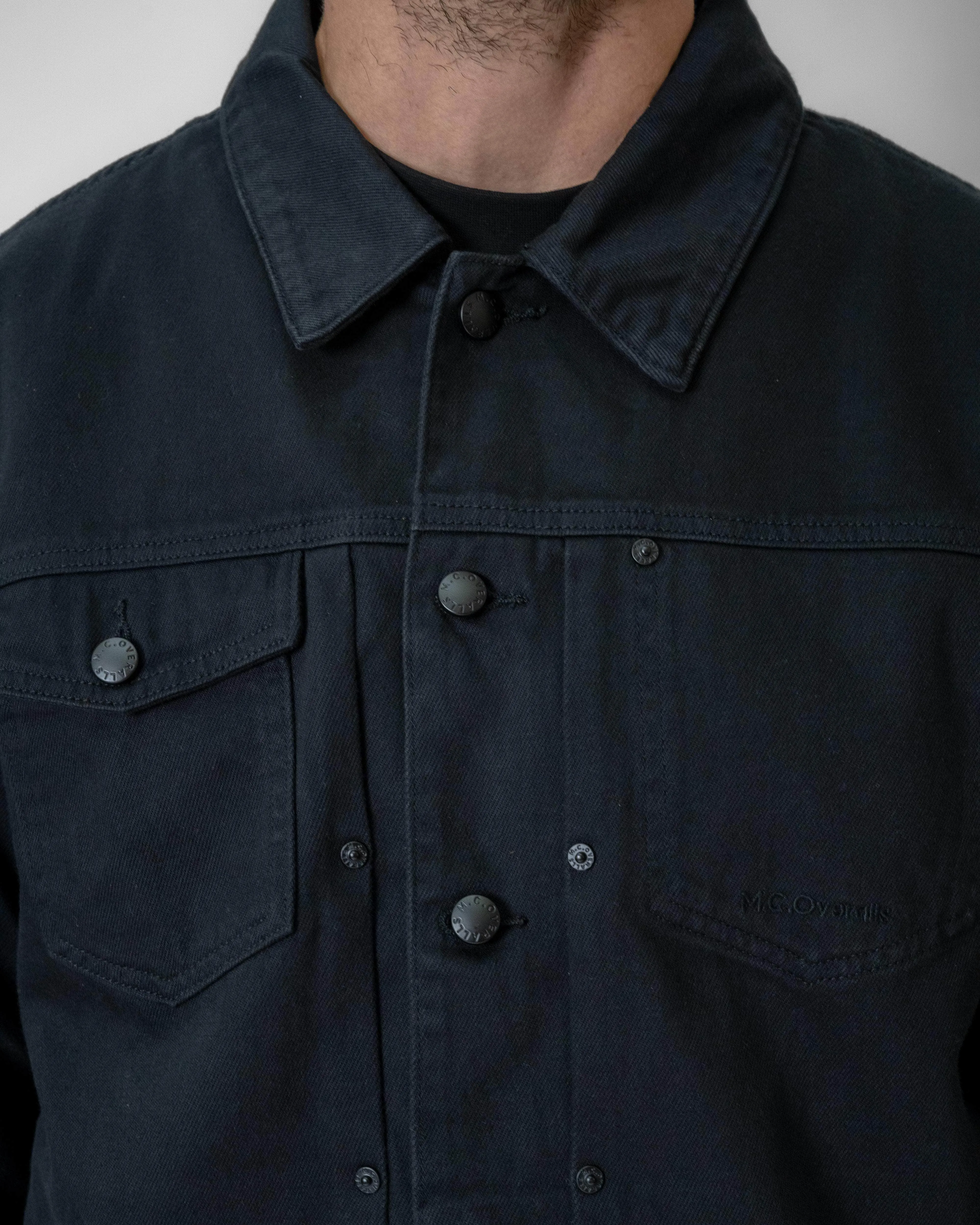 Denim Battle Jacket Black