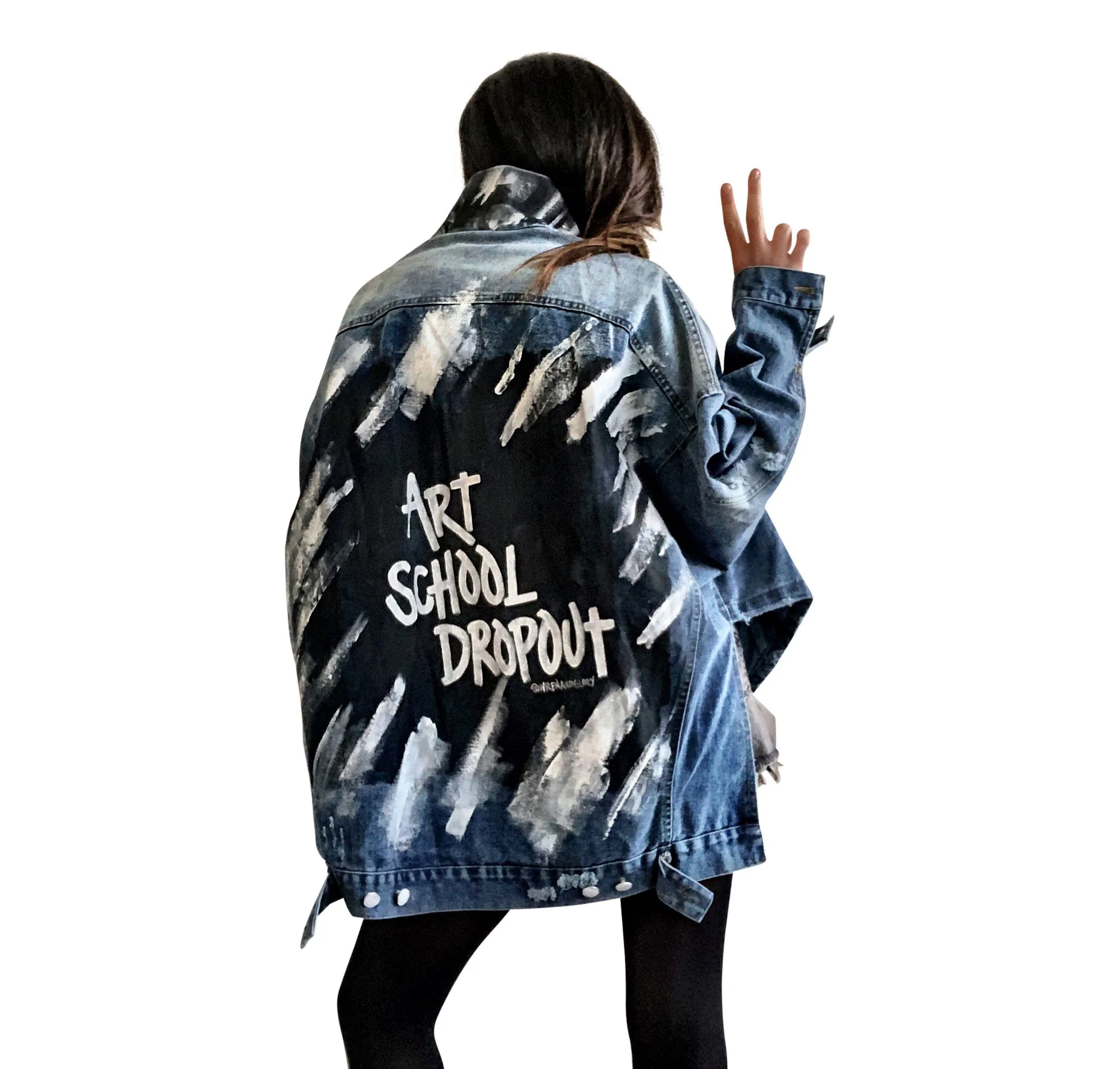 'DROPOUT' DENIM JACKET