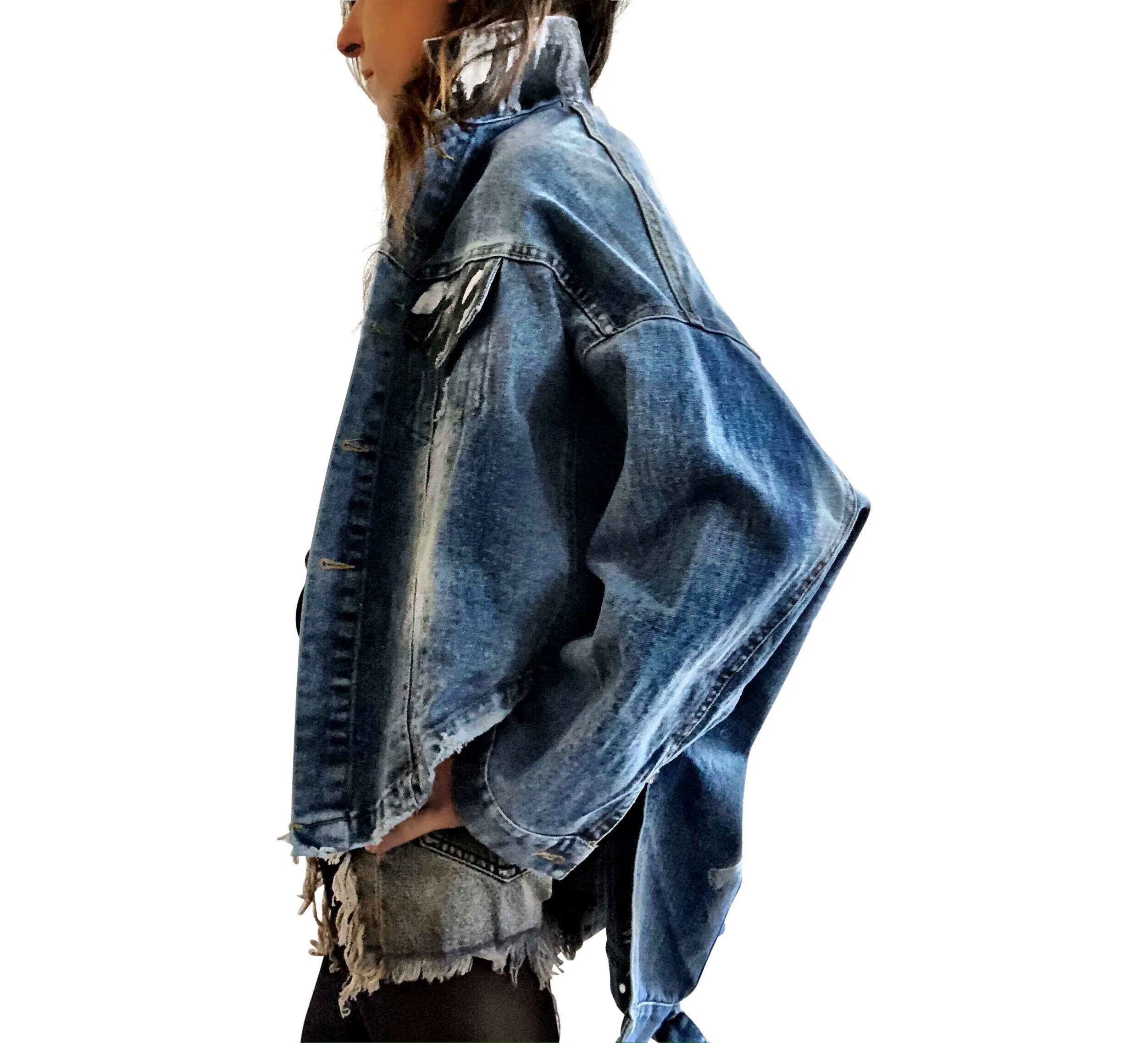 'DROPOUT' DENIM JACKET