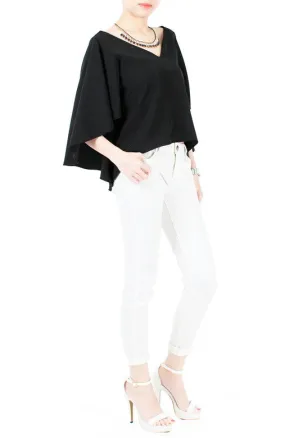 Fluttering Romance Blouse - Black