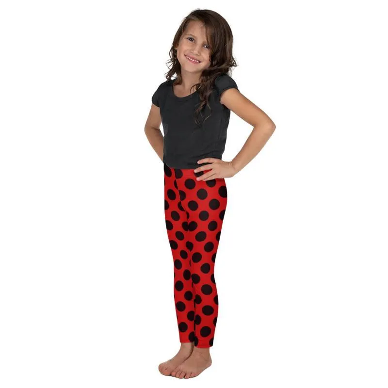 Kids Lady bug Polka Dot Leggings