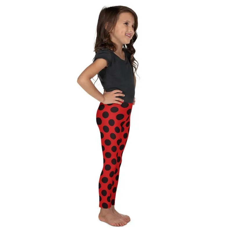 Kids Lady bug Polka Dot Leggings