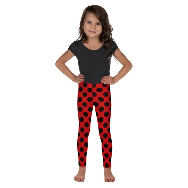 Kids Lady bug Polka Dot Leggings