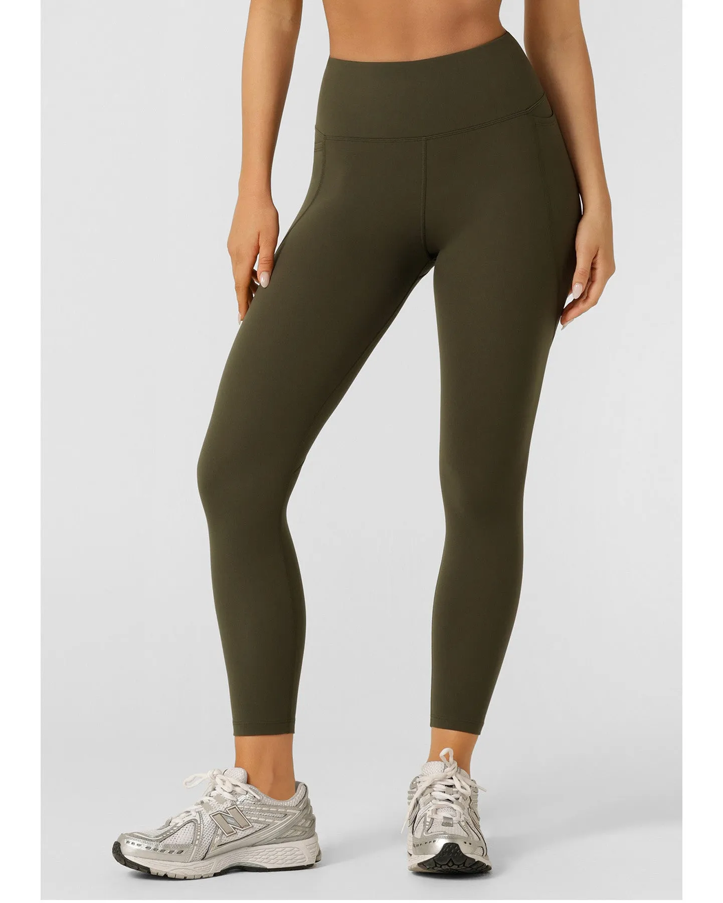 Lorna Jane Amy Phone Pocket Tech Ankle Biter Legging -  Luxury Green