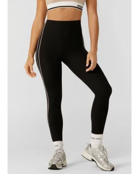 Lorna Jane Second Nature Luxe Rib Ankle Biter Leggings - Black