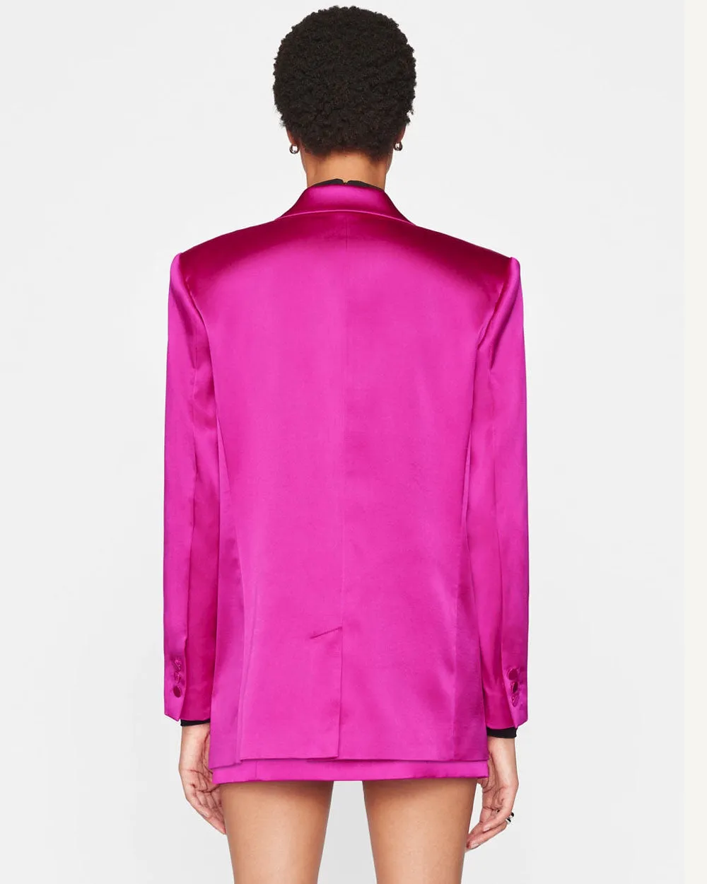 Magenta Strong Shoulder Blazer