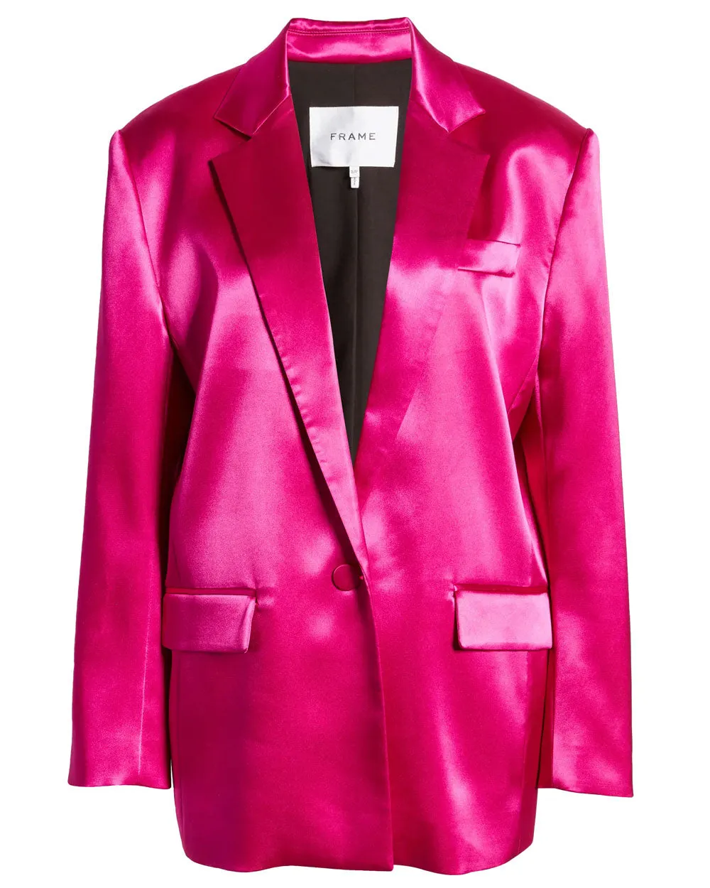 Magenta Strong Shoulder Blazer