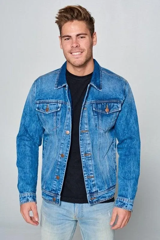 Mens Plus Size Denim Jean Jackets