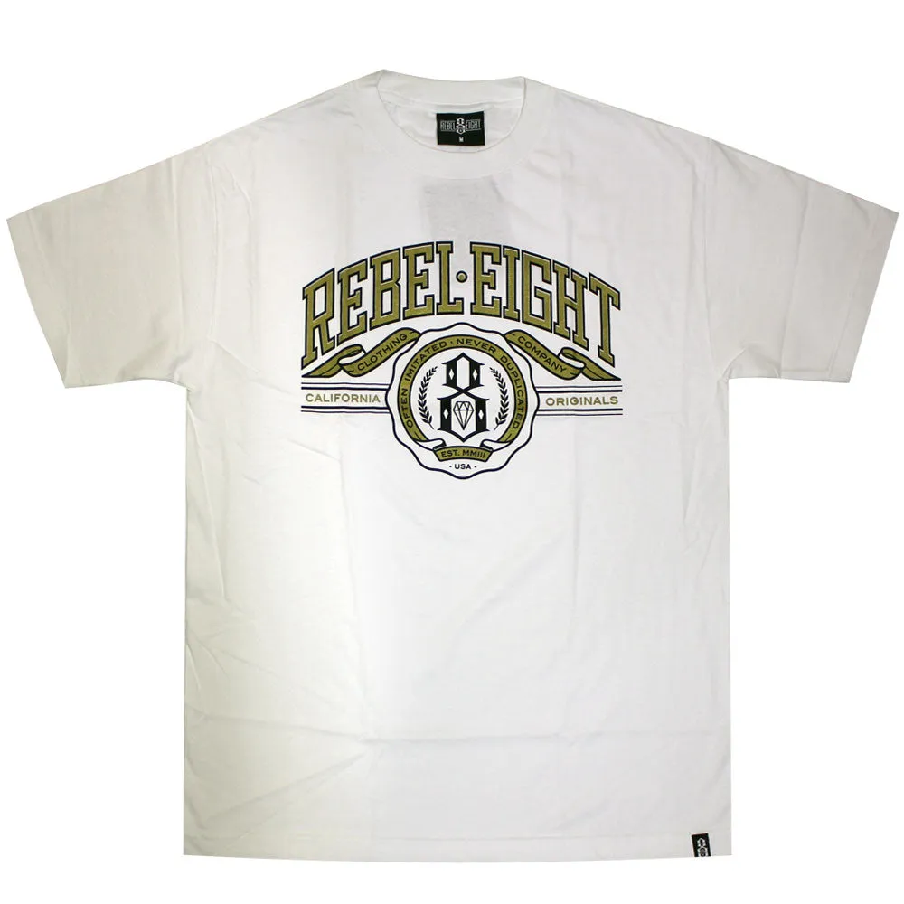 Rebel8 U Of 8 Men's T-shirt White