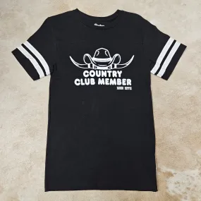 Rodeo Hippie Country Club Member Black Tee