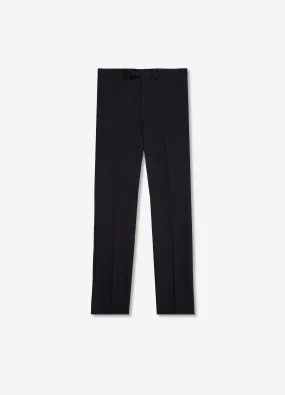 Slim Stretch Mercerised Cotton Pants Navy Dark