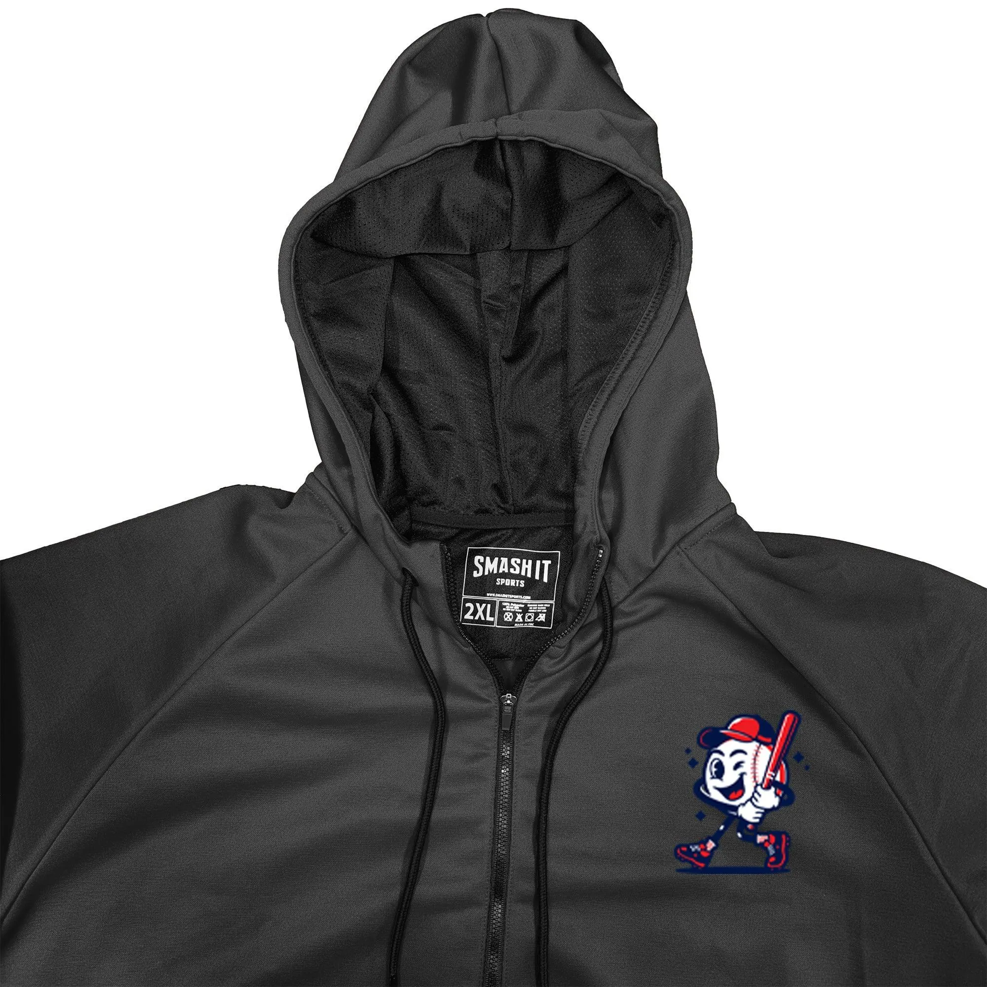 Smash It Sports "Smashie" BP Fleece Hoodie - Black