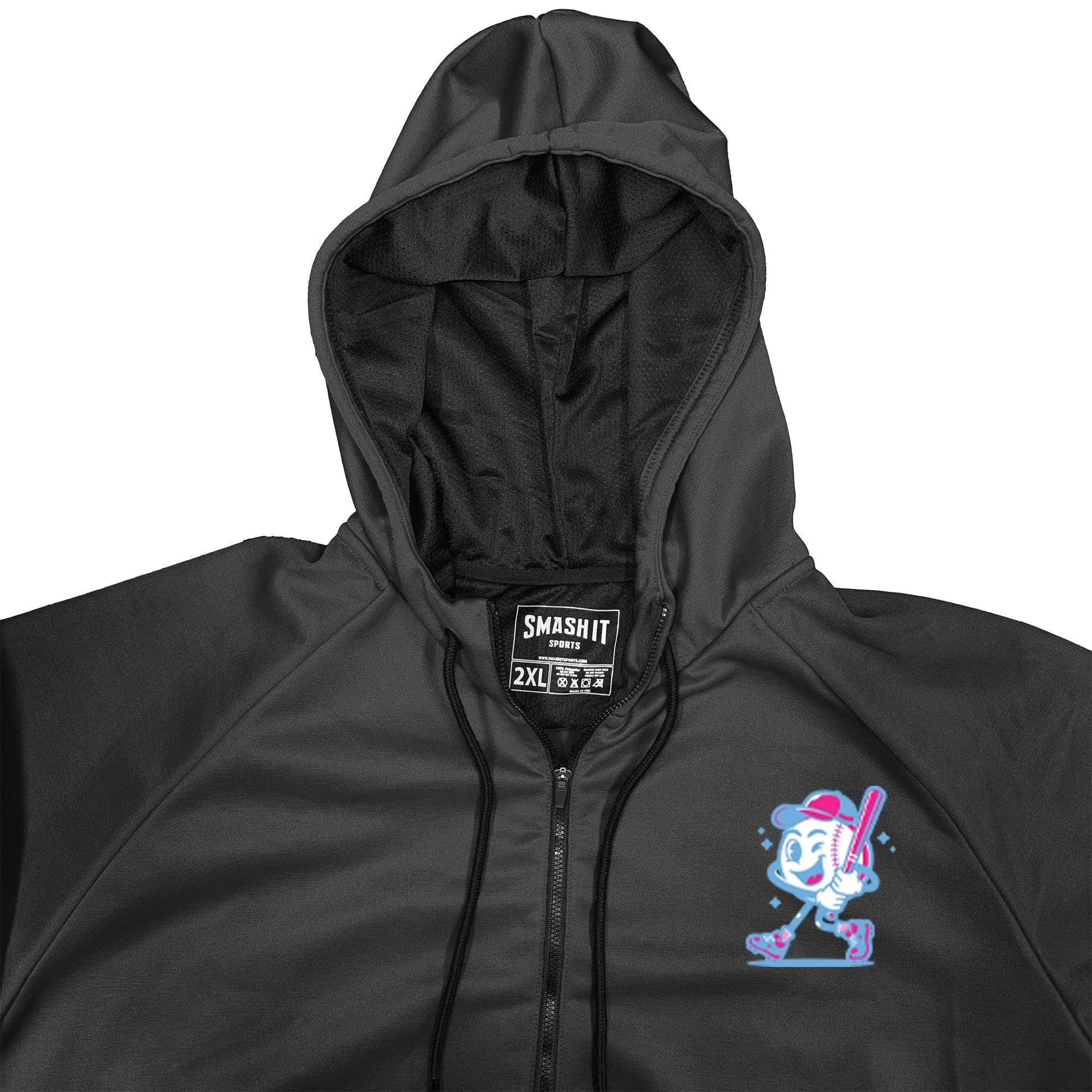 Smash It Sports "Smashie" BP Fleece Hoodie - Black