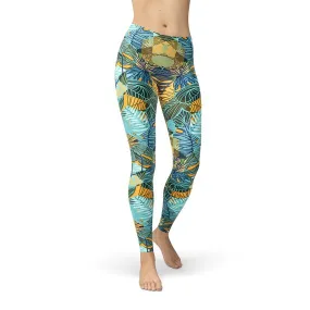 Women’s Hexagon Floral Leggings