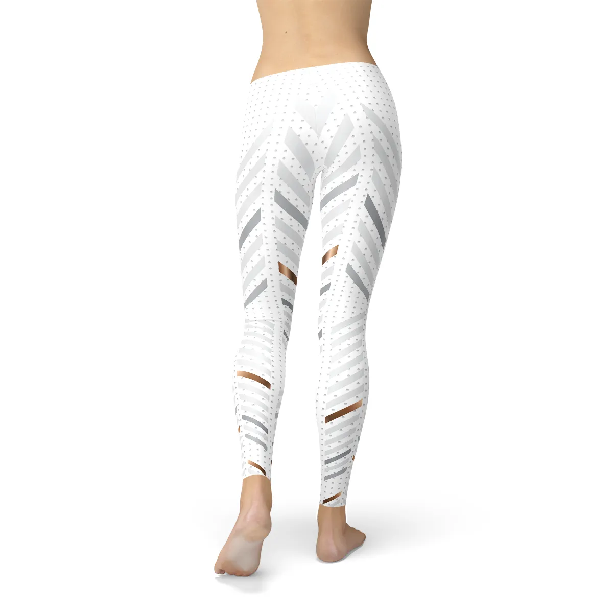 Women’s White Stripes Leggings